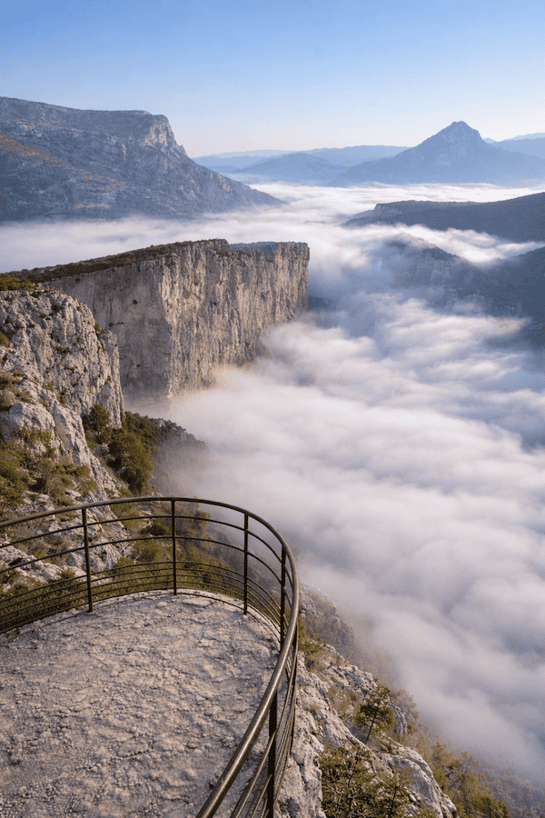 Vue depuis la Route des Crêtes sur les Gorges du Verdon