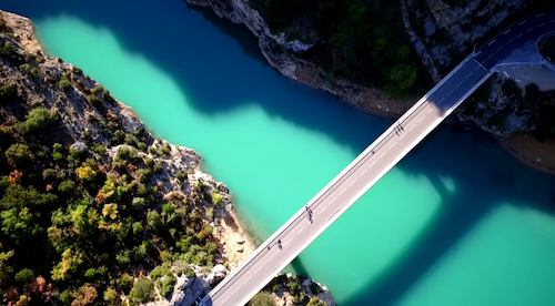 Pont du Galetas entrée gorges du Verdon lac